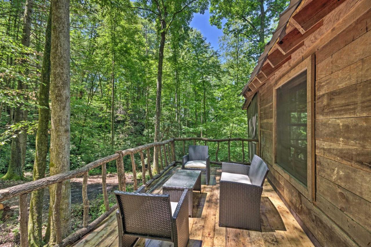 Creekside Cabin With Deck In Pisgah Forest! Barnardsville Exterior photo