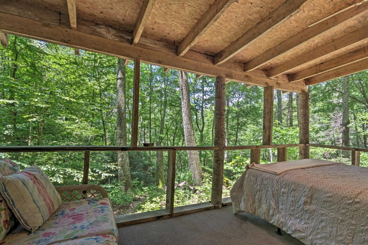 Creekside Cabin With Deck In Pisgah Forest! Barnardsville Exterior photo